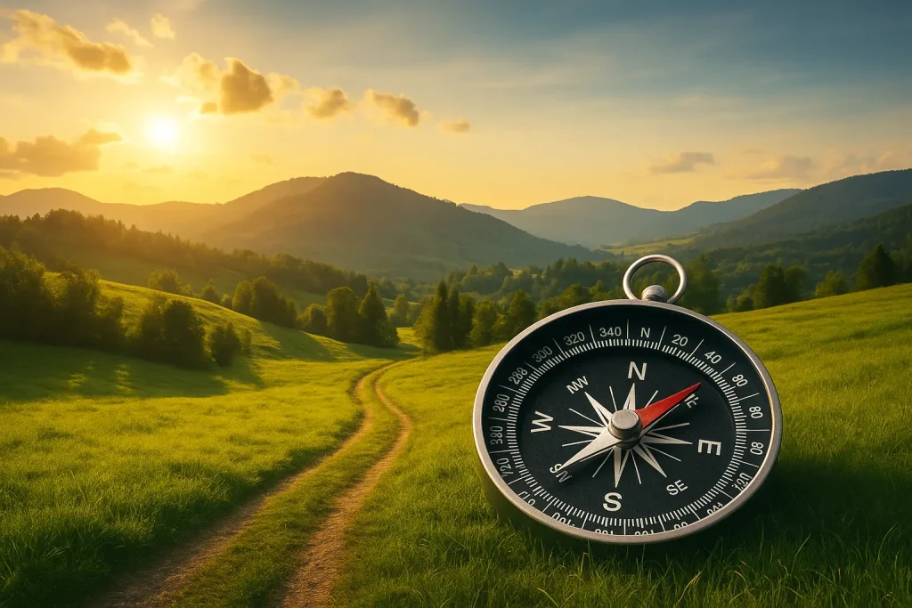 Lernpraxis DrWeiss_Blog3_Magnetische Kompass mit Abendsonne (1)