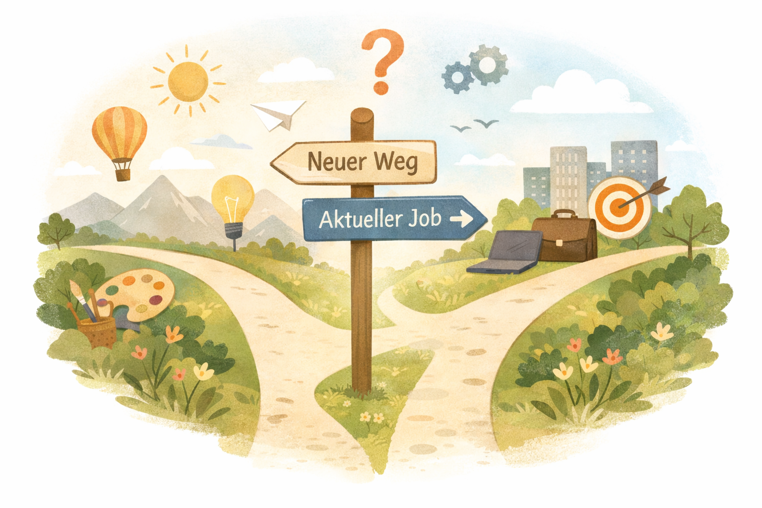 Wegweiser zur Zukunft oder Job